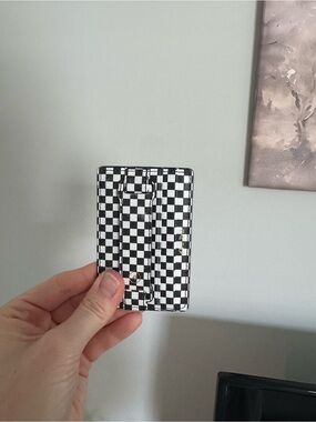 Assorted Colors Checker Magnetic Slim Card Holders